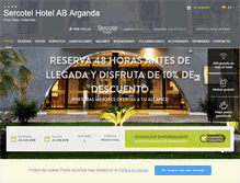 Tablet Screenshot of hotelabarganda.com